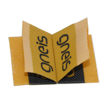 Center Folded Soft Textile Garment Apparel Label Tags Customized Brand Sewing Shirt Label Badges